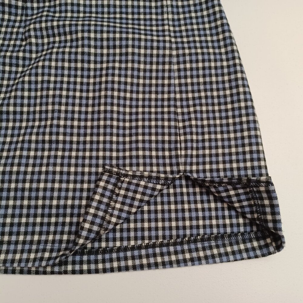 Women's Wild Fable Blue Plaid Mini Skirt Size 6, - Picture 3 of 10